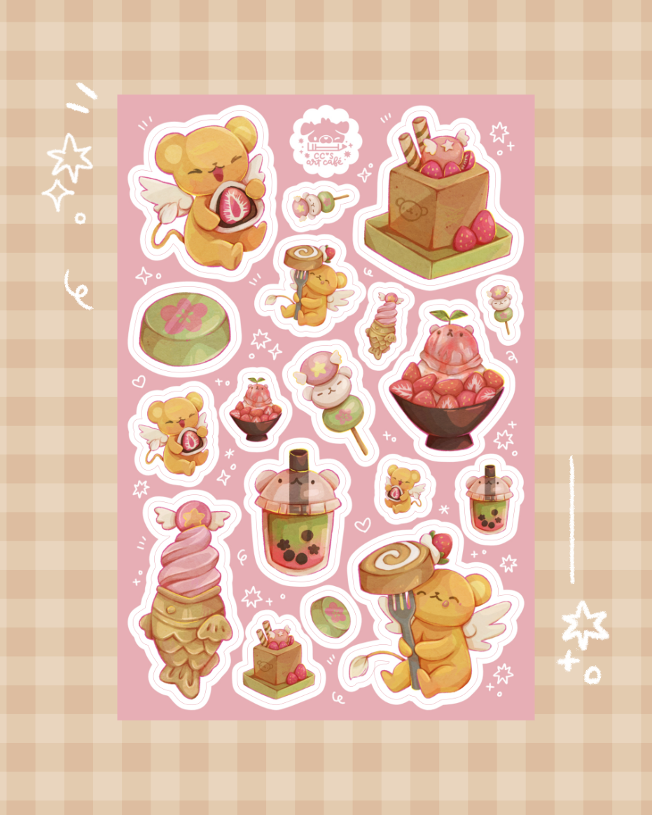 Sakura Desserts Vinyl Sticker Sheet