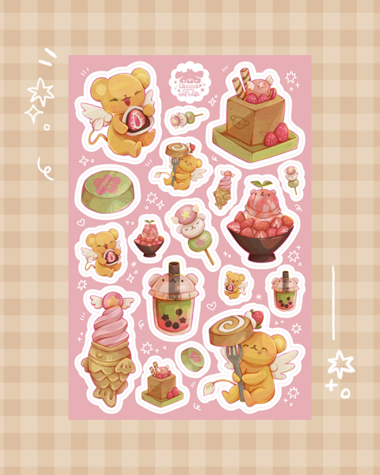 Sakura Desserts Vinyl Sticker Sheet