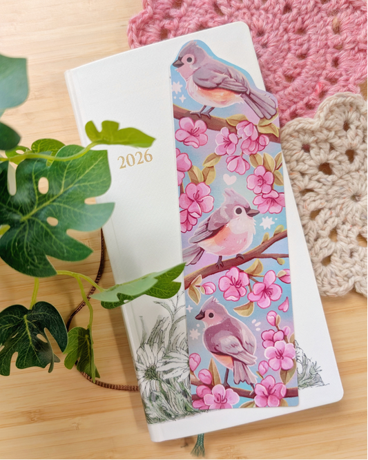 Cherry Blossom Laminated Bookmark