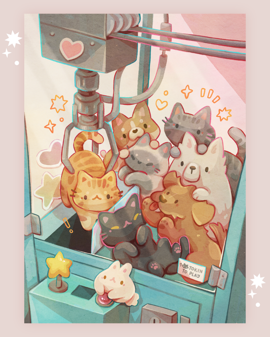 Lucky Claw Art Print