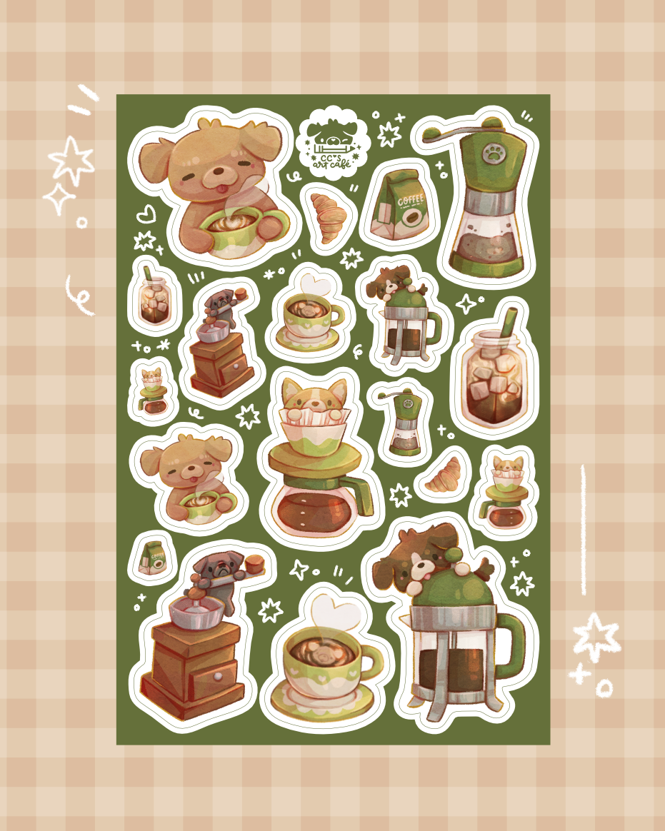 Coffee Time Sticker Sheet