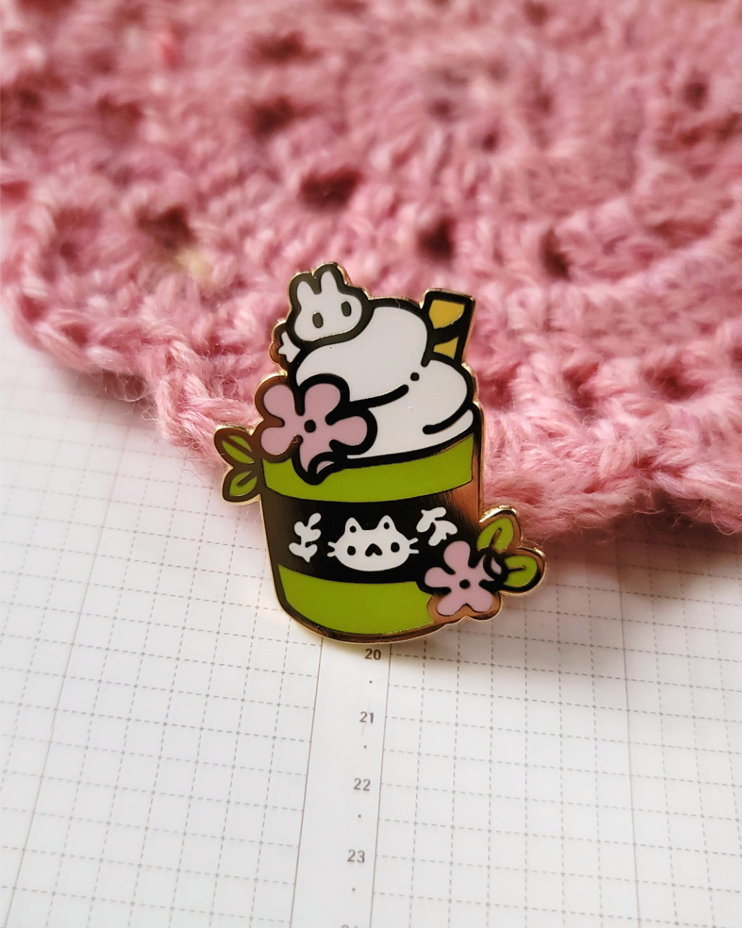 Sakura Matcha Treat Enamel Pin