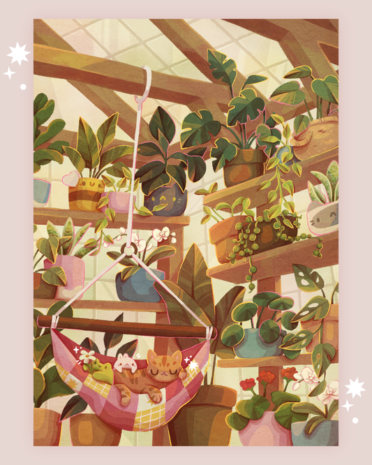 Summer Greenhouse Art Print