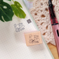 Happy Mailbunny Small Wood Stamp