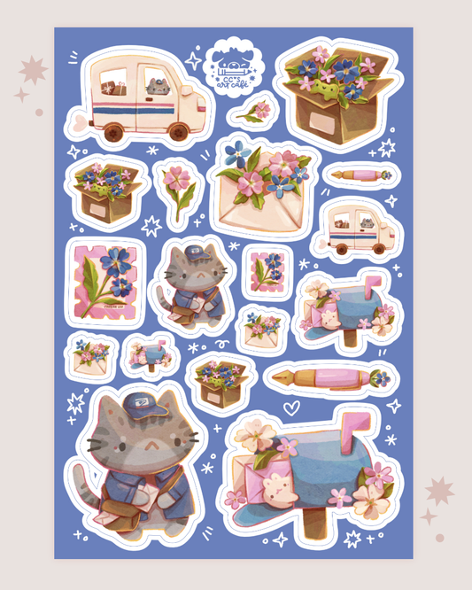 Happy Mail Vinyl Sticker Sheet
