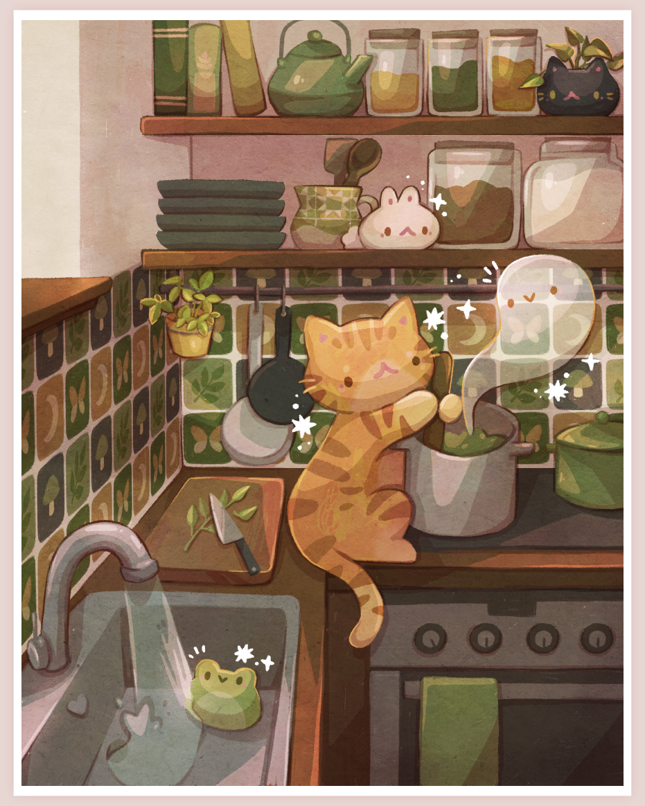 Spooky Kitchen Jumbo Art Print