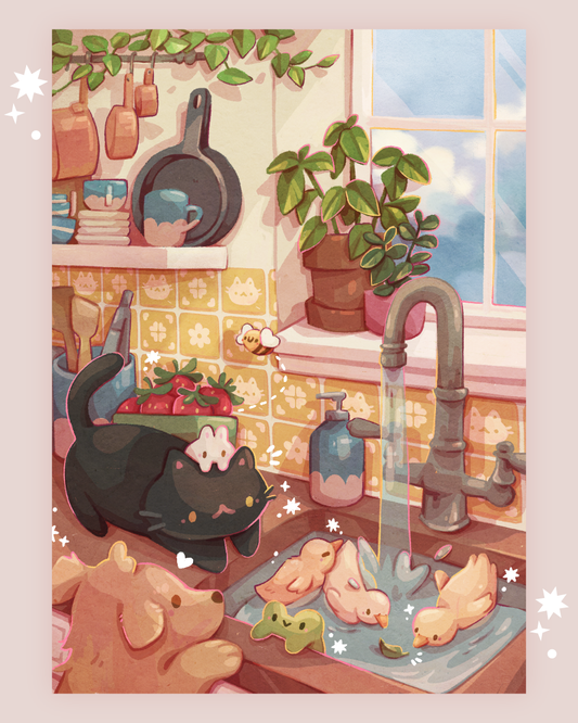Cozy Kitchen Art Print