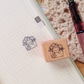 Happy Kitty Mail Small Wood Stamp
