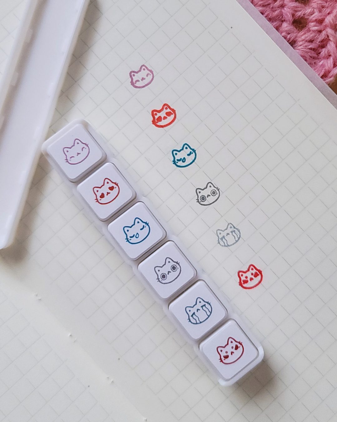 Mini Kitty Moods Button Stamps