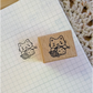 Knitty Kitty Small Wood Stamp