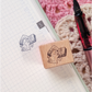 Literary Puppy Small Wood Stamp