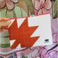 Brown Maple Leaf Handmade Imperfect Patchwork  Zip Pouch