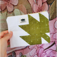 Green Maple Leaf Handmade Imperfect Patchwork  Zip Pouch