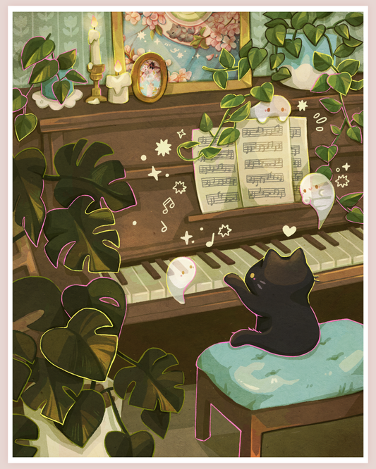 Piano Lessons Jumbo Art Print