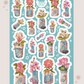 Porcelain Snacks Vinyl Sticker Sheet