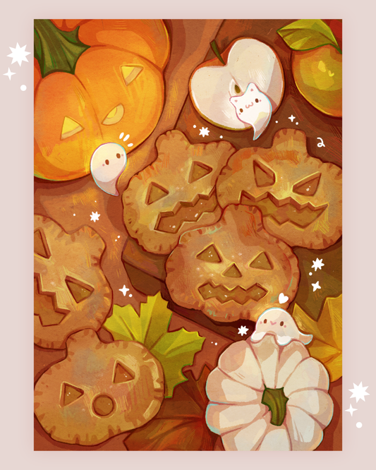 Pumpkin Handpies Art Print