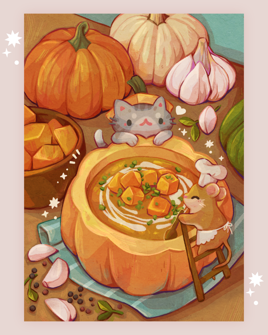 Pumpkin Soup Art Print