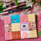Multicolored Handmade Imperfect Patchwork Zip Pouch