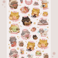 Self Care Kitties Vinyl Clear Sticker Sheet