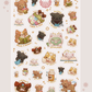 Self Care Puppies Vinyl Clear Sticker Sheet