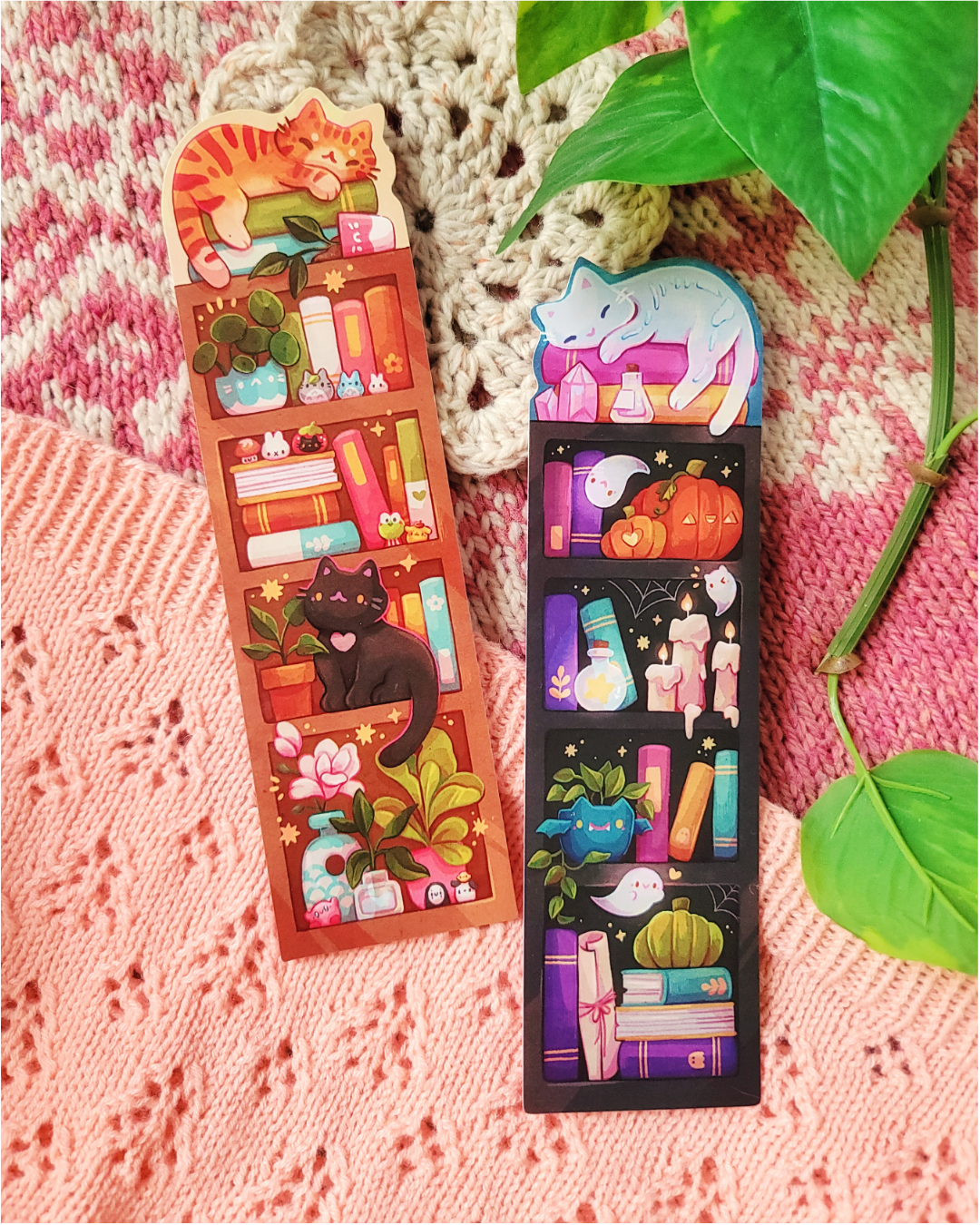 Spooky Shelf Laminated Bookmark