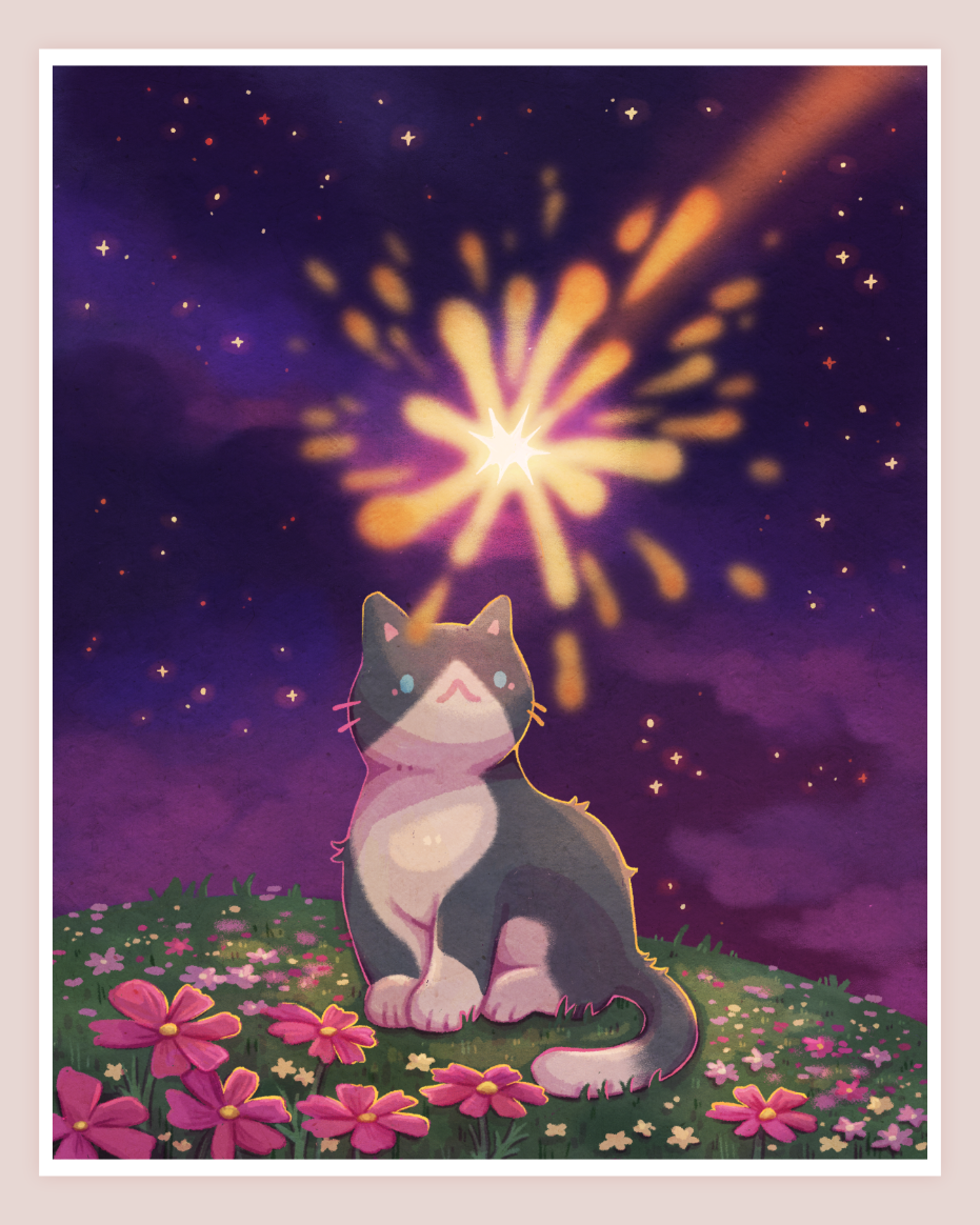 Falling Star Large Art Print