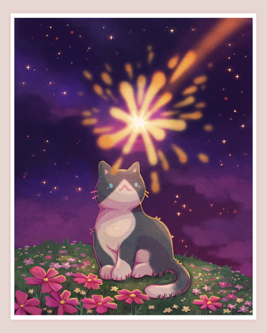 Falling Star Large Art Print