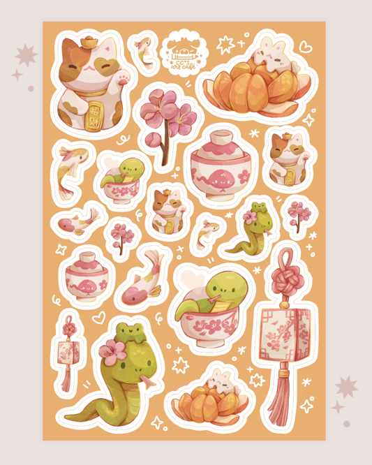 Year of the Snake Vinyl Sticker Sheet
