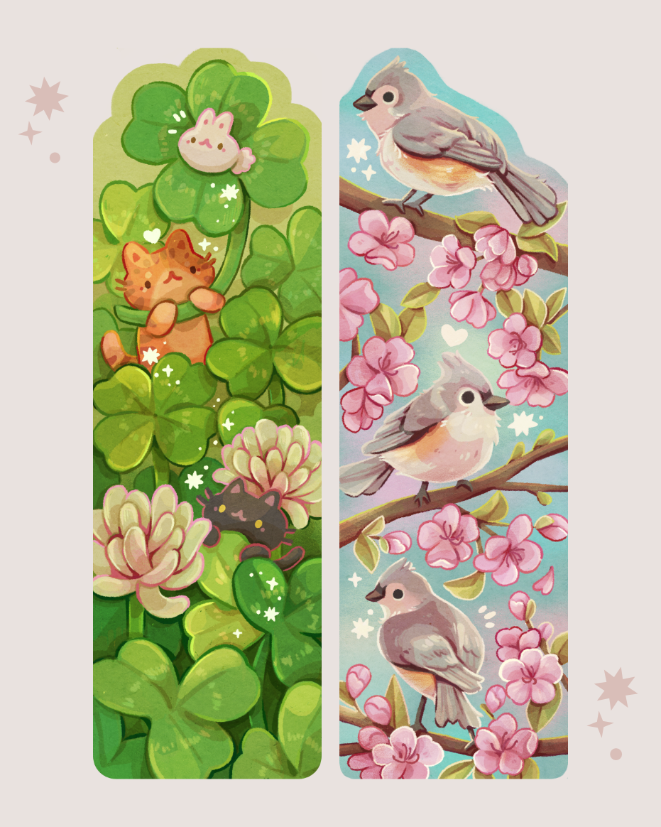Cherry Blossom Laminated Bookmark
