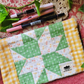 Floral Star Handmade Imperfect Patchwork Zip Pouch