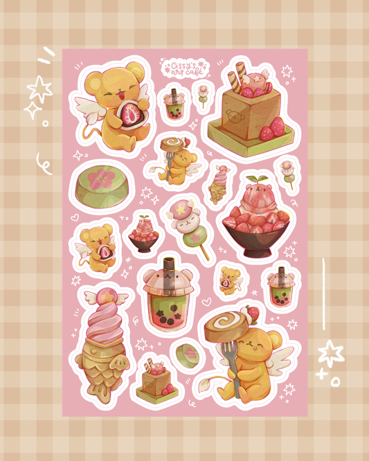 Sakura Desserts Vinyl Sticker Sheet