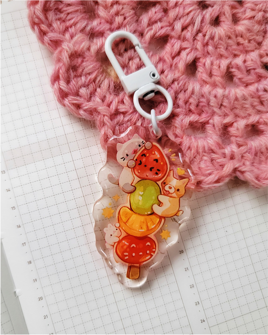 Tanghulu Glitter Acrylic Charm