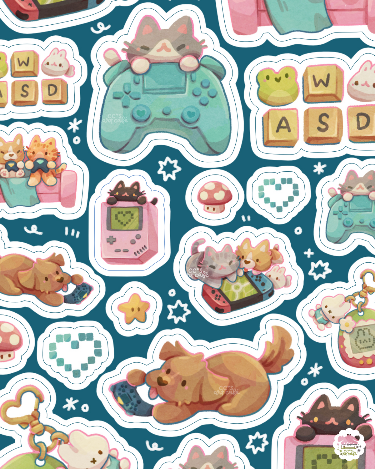 Gamer Girl Sticker Sheet