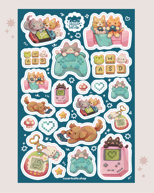 Gamer Girl Sticker Sheet