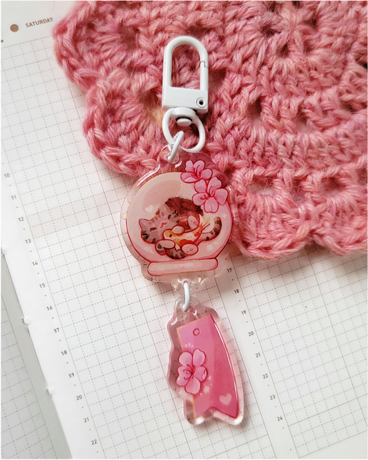 Lucky Wind Chime Acrylic Charm