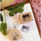 Knitty Kitty Small Wood Stamp