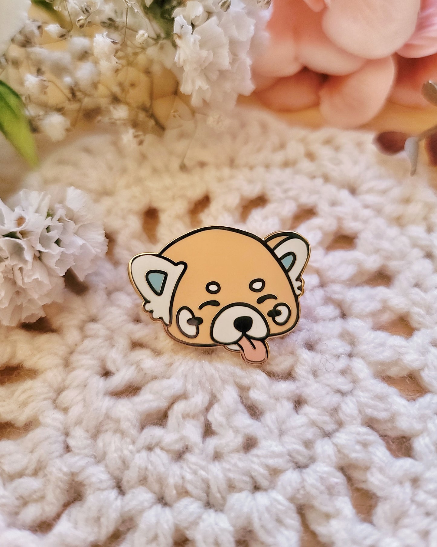 Red Panda Blep Enamel Pin